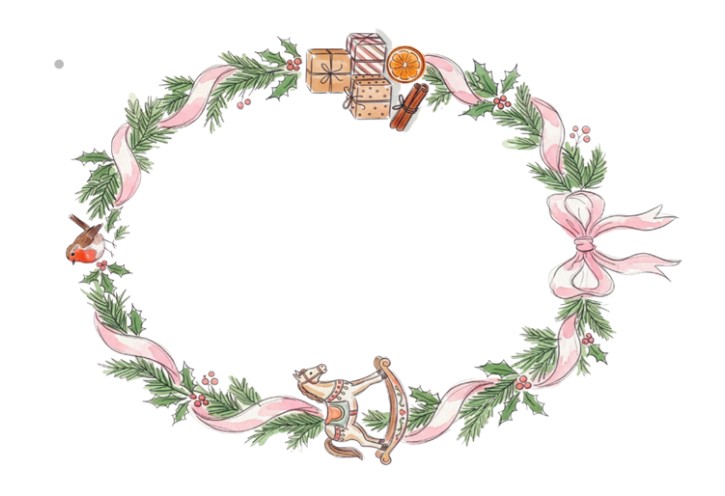 Rosa Geschenkkranz