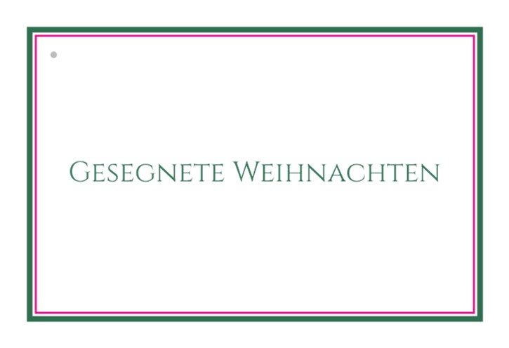 Zweifarbiger Geschenkrahmen