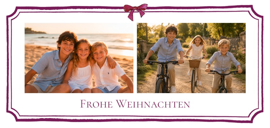 Weinroter Festtagsrahmen